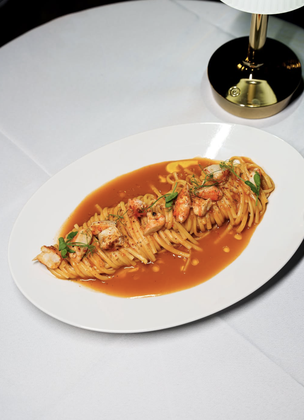 Linguine aux gambas